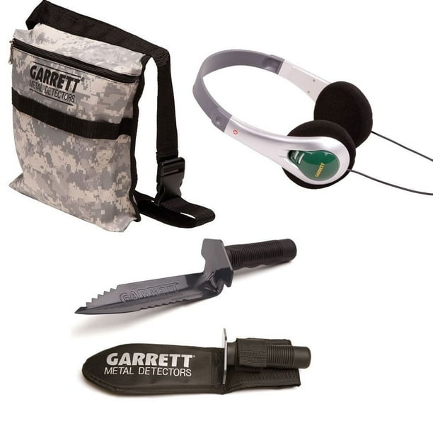 Garrett Edge Metal Detector Digger, Camo Pouch and Treasure Sound