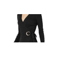 thumbnail image 2 of I-N-C Womens Wrap Sweater Dress, Black, X-Large, 2 of 6