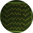 thumbnail image 1 of Ahgly Company Indoor Round Southwestern Green Country Area Rugs, 4' Round, 1 of 1