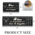 thumbnail image 2 of MeyJey Farmhouse Kitchen Rug Set of 2, Non-Slip Anti-Fatigue Waterproof Cushioned Mat for Kitchen, Dining & Laundry Room, 20"x31.5"+20"x59" Black, 2 of 13