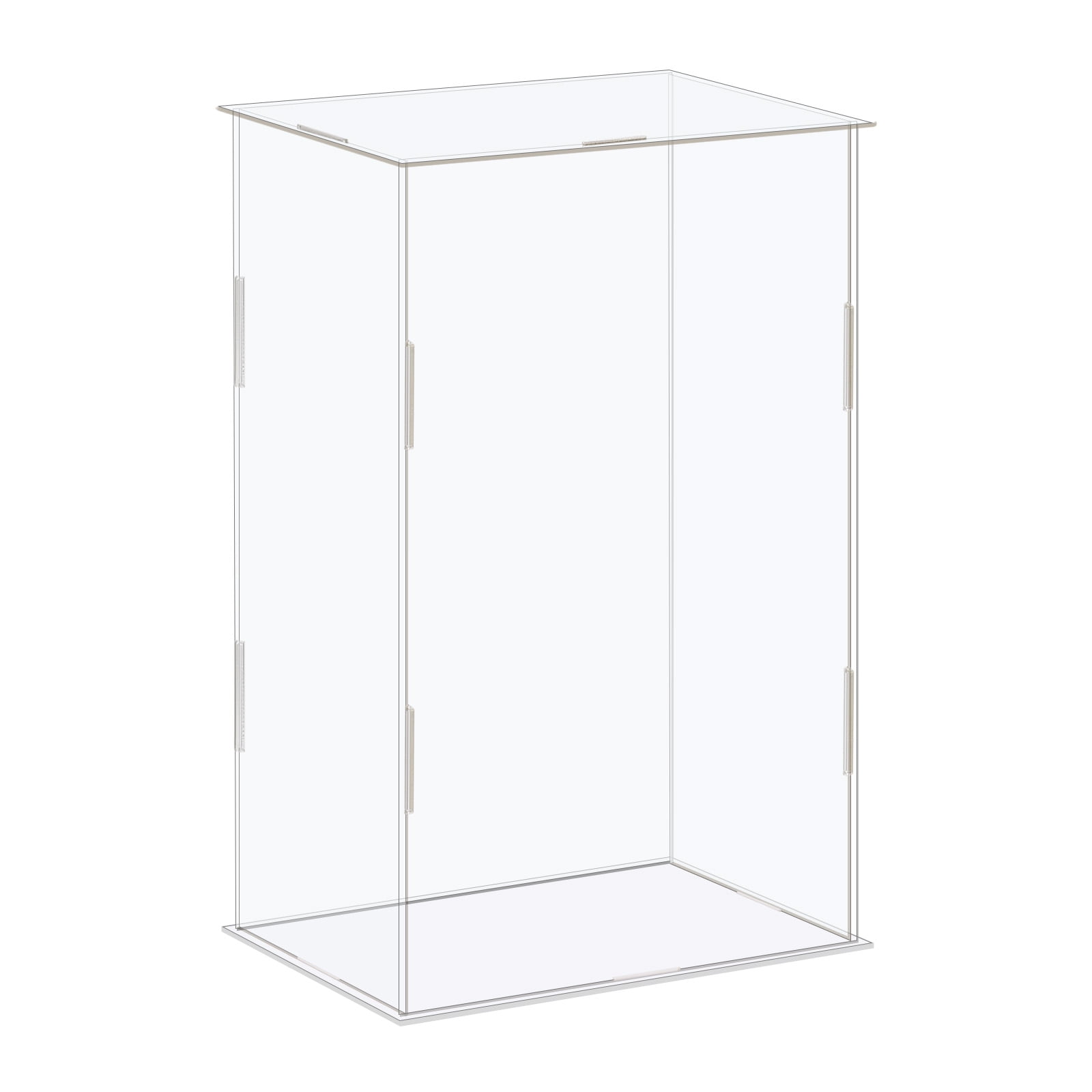 Uxcell Display Case Box Acrylic Box Transparent Dustproof Protection