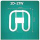 thumbnail image 4 of 4 Pin Butterfly Lamp GR10q 21W to 30W Fluorescent Energy Saving Bulb Tri Phosphor White Light, 4 of 5