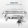 thumbnail image 5 of Jacgood Chafing Dish Buffet Set 2 Pack,8QT Stainless Steel Chafing Dishes for Buffet, Chafers and Buffet Warmers Sets for Parties, Events, Wedding, Camping, Dinner, 5 of 8