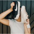 thumbnail image 7 of NIKE Women's WMNS Court Legacy Lift Sneaker, Pearl White Phantom Sail Team Orange, 7 US, 7 of 7