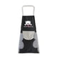 thumbnail image 1 of Delantal de cocina Monstrate con toalla de mano colgante y bolsillo negro para hombre y mujer, 1 of 6
