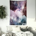 thumbnail image 3 of Outer Space Tapestry, Planets in Fantastic Space Natural Scenery Galaxy Print, Wall Hanging for Bedroom Living Room Dorm Decor, 40W X 60L Inches, Dried Rose Pale Pink Pale Blue, by Ambesonne, 3 of 5