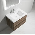 thumbnail image 3 of Alma 30 Inch Ebony Brown Wall Mount Vanity With A integrated Sink, 3 of 15