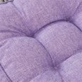 thumbnail image 6 of Square Floor Seat Pillows Cushions, Soft Thicken Yoga Meditation Cushion Linen Tatami Floor Pillow Reading Cushion Chair Pad Casual Seating for Adults & Kids-Charm Purple&15.7'' x 15.7'', 6 of 6