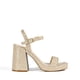 thumbnail image 2 of Sandalia DREAM PAIRS GISELLE Dorado Brillo Tacón Cuadrado 11 cm, 2 of 5