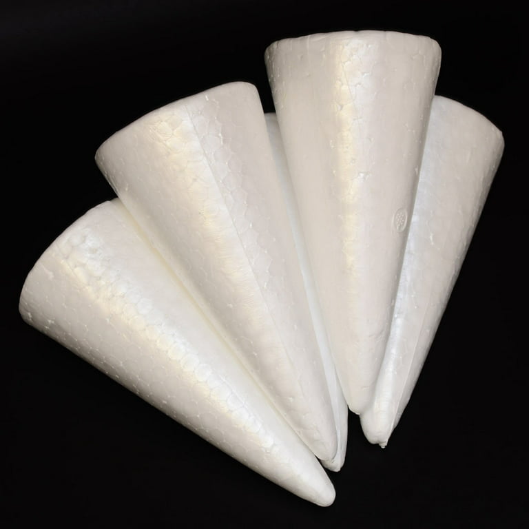 15Pcs Foam Tree Cones Polystyrene Cone 5.9inch for Christmas Tree