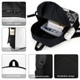 thumbnail image 4 of 17 Inch Casual Shoulder Bookbag, One Direction Backpack Knapsack Travel Bag Outdoor Hiking, 4 of 8