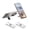 White, variant on Ultra Thin Phone Kickstand, Slim Vertical and Horizontal 360° Rotating Universal Alloy Steel Metal Stable Stand Pocket Friendly Phone Holder for iPhone Samsung Phone Case (Black 2-Pack)