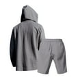 thumbnail image 4 of Awdenio Mens 2 Piece Summer Outfit Casual Short Sleeve Crew-Neck Shirts & Shorts Track Suit Jogging, 4 of 6