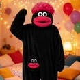 thumbnail image 5 of ZHANGDER Family Warm Big Mouth Monster Onesie for Boy Girl, Cozy Ultra-Soft Plush One-Piece Loungewear, No Shoes Included, 5 of 6