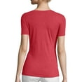 thumbnail image 4 of Hanes Women's FreshIQ X-Temp Tri-Blend Performance V-Neck Tee, 4 of 5