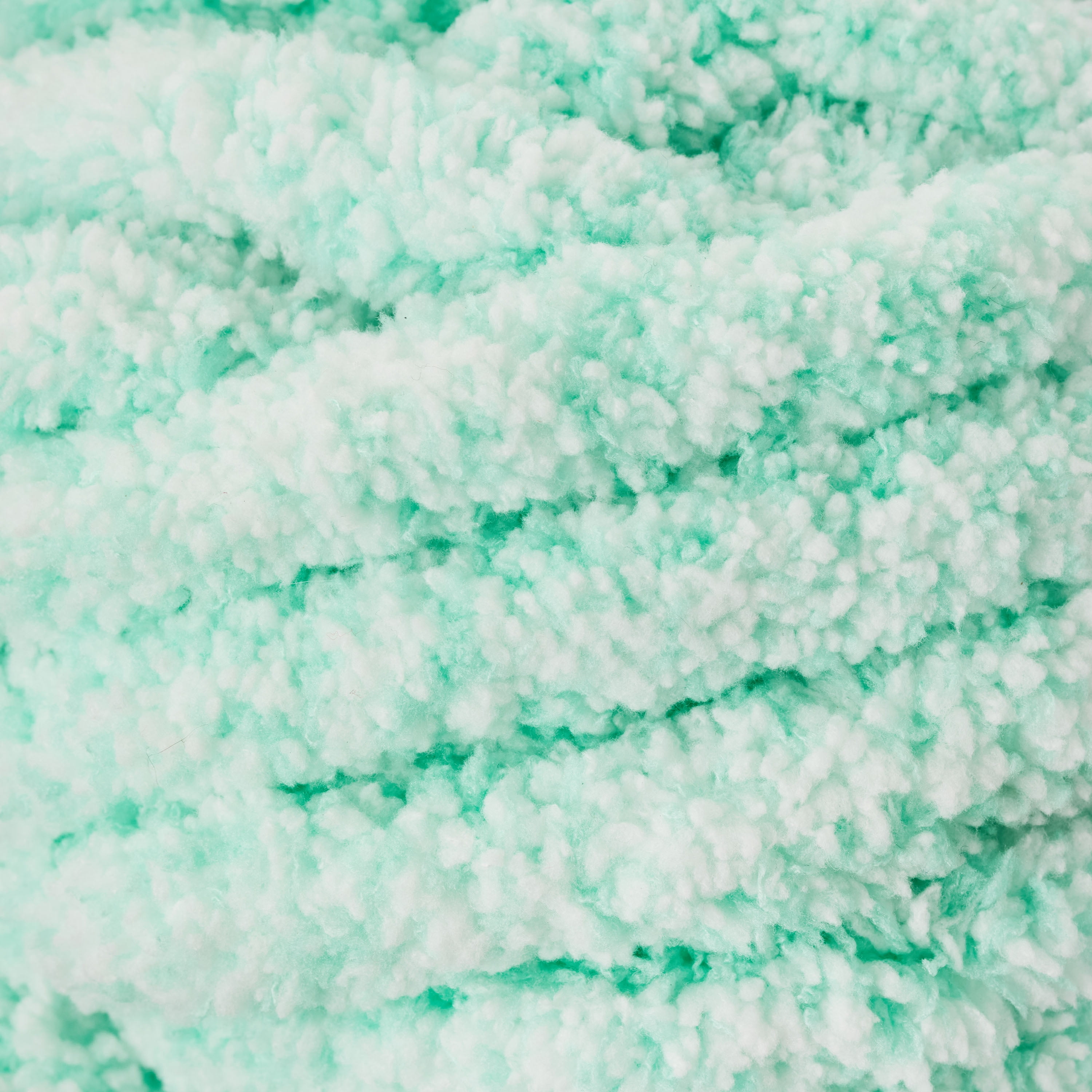 Mainstays Chunky Chenille Yarn, 31.7 yd, Heathered Green, 100% Polyester, Super Bulky, Pack of 4