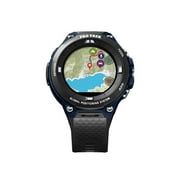 Angle View: Casio Men's Pro Trek WSD-F20A Sports Smart Watch (Black and Indigo Blue)