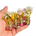 thumbnail image 2 of Dserhfy 4 Pcs Mini Glass Vases Set Faux Flowers in Glass Vases Glow in The Dark Flower Vases for Desktops Car Dashboard Decor, 2 of 8