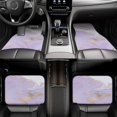 thumbnail image 7 of Zufioo Lavender Glitter Foil Stripes Print Car Floor Mats Four-piece Set, Car Interior Accessories - Corrosion-resistant, Non-Slip, Suitable for Cars, Trucks, Vans, 7 of 7