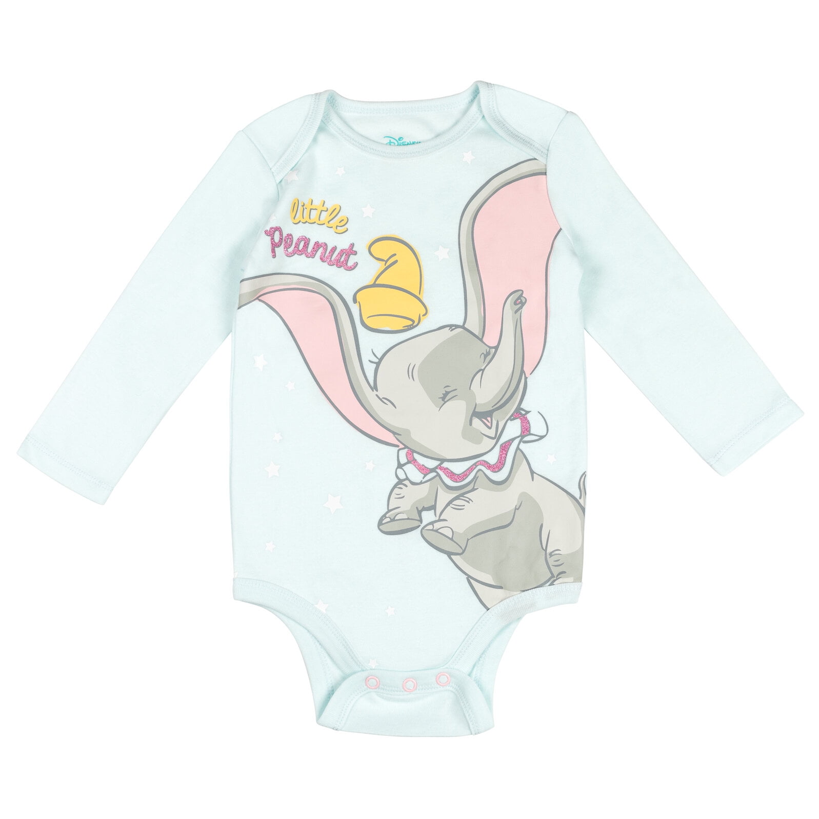 Disney Classics Dumbo Bambi Marie Infant Baby Girls 5 Pack Bodysuits Newborn to Infant