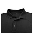 thumbnail image 6 of Aimik Long Sleeve Polo Shirts for Men S - 2Xl Slim Fit Collared Cotton Blend Full Sleeve Casual Workwear Shirt Sporty Striped Printed Lapel Polo Shirts-Black L, 6 of 6