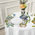 thumbnail image 6 of SKYSONIC Spring Easter Gnomes Round Tablecloth 60inch Indoor Wrinkle Free, Hand Drawn Circular Lace Table Cover Washable for Kitchen Party BBQ Dining Decor, 6 of 7