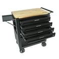 thumbnail image 3 of Multifunctional Tool Cart with 4 Wheels and 4 Drawers, Rolling Tool Chest Trolley with Adjustable Shelf, 3 of 7