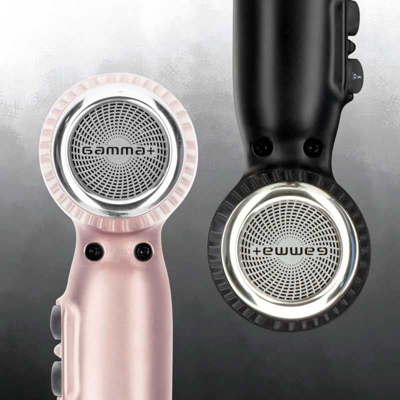 GAMMA+ Hybrid Professional Hair Dryer Lightweight, Ionic Technology, Low Noise with 2 Nozzles and Diffuser