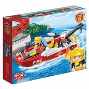 BanBao Fire Boat 62-Piece Building Set