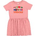 thumbnail image 3 of Inktastic I Love Trucks Girls Toddler Dress, 3 of 5