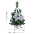 thumbnail image 3 of Mini Christmas Trees 16" Flocked Bottle Brush Small Christmas Trees for Tabletop Christmas Decor Winter Holiday Table Decorations Christmas Village Crafts christmas ornament, 3 of 7
