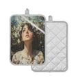 thumbnail image 2 of Two Pieces Of Square Heat Insulation Pad Oven Mitts 7x9.8 Inch Oven Microwave Kitchen Cooking Baking Cartoon Beautiful Woman, 2 of 7