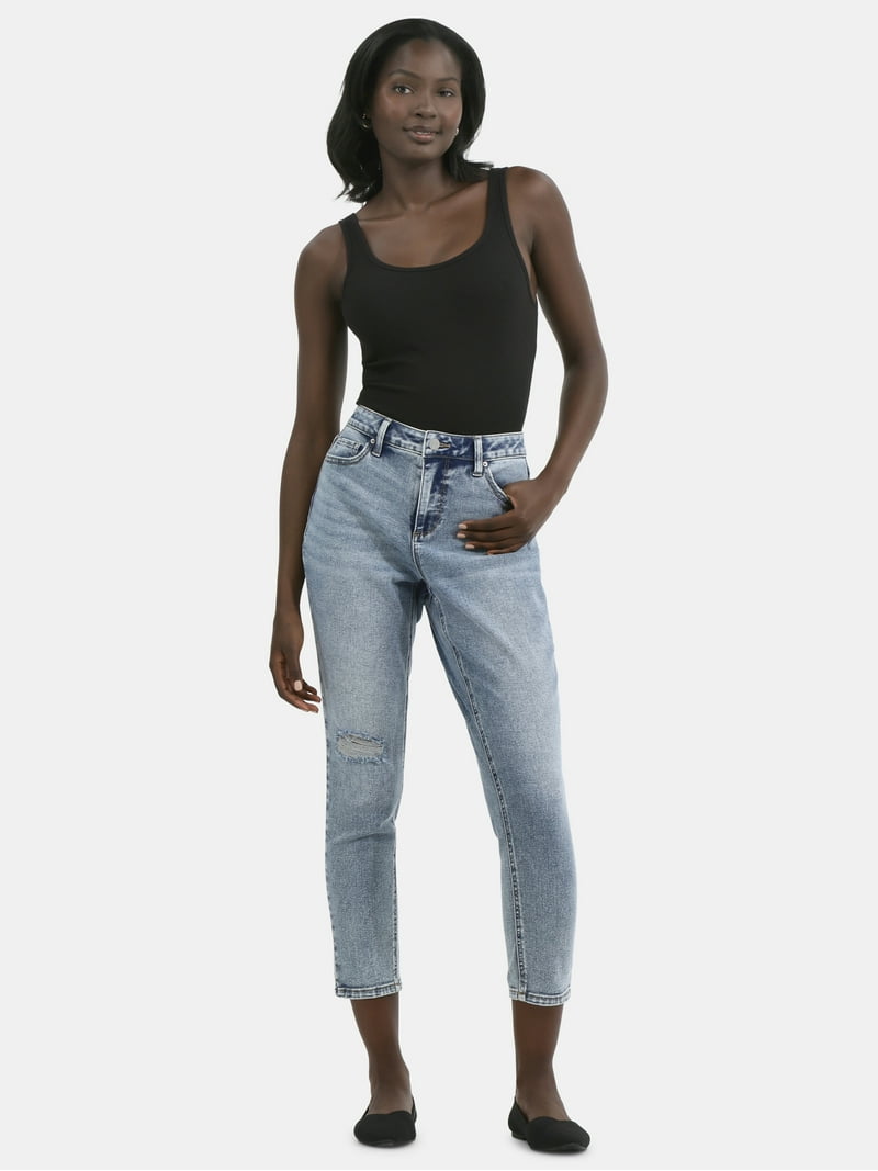 まきょー20 月下美人　x lt 2000s Time and Tru Women's High Rise Mom Jeans, 27
