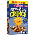 thumbnail image 3 of (3 pack) Kellogg's Blueberry Bran Crunch Breakfast Cereal, Family Breakfast, Fiber Cereal, Family Size, Original, 21.4oz Box (1 Box), 3 of 18