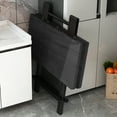 thumbnail image 3 of Outate Portable Dinning Kitchen Table 32 inch Square Dinning Table Black, 3 of 7