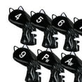 thumbnail image 4 of facefd Couvre-Têtes de Golf Maillet Putter Équipement d'Entraînement Extérieur 9 Pcs Fer Noir, 4 of 5