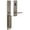 Silver, variant on Weslock 02895-2720020 Xanthis Deadbolt Keyed One Side Dummy Handle Set with Philtower Lever, Matte Black