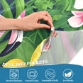 thumbnail image 3 of Yayeee Kitchen Curtains Tier Pair Light Filtering 27"x36" Rod Pocket Short Cafe Window Panel, Pink Flamingo Pattern, 3 of 7