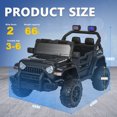 thumbnail image 2 of ANPOO 12V Kids Powered Ride on Truck Car with Parent Remote Control, Electric Battery Powered Ride on Toys w/ 3-Speed, Suspension, LED Lights, Music, Bluetooth, MP3, 2 of 10