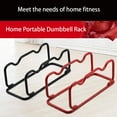thumbnail image 4 of VONKY Dumbbells Bracket Storage Rack Space Saving Stand Reusable Exercising Weightlifting Equipment Mount Accessory Gym Office Red Large, 4 of 5