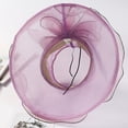 thumbnail image 5 of Wide Brim Hats for Women , Sunhat , Large Brim Sun Hats for Women Elegant Women's Wide Brim Floral Sun Hat for Beach Wedding Bridal Shower and Summer Dress Occasions, 5 of 6
