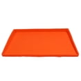 thumbnail image 3 of Alfombrilla para parrilla naranja para barbacoa al aire libre, cubierta protectora superior de silicona plegable resistente al calor, alfombrilla de 28 pulgadas, 3 of 10