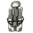 thumbnail image 1 of Asiento de seguridad para niños, asiento portátil para coche, plegable, con correa ajustable, accesorios de viaje, asiento protector gris, 1 of 14