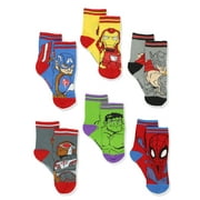 Super Hero Adventures Boys Toddler 6 pack Crew Socks SHA21FYT