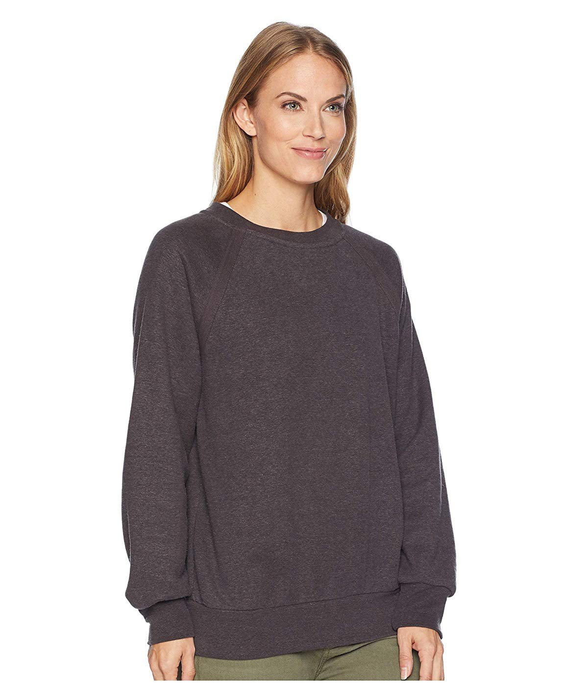 Prana-Cozy Up Sweatshirt-Peat Heather - Walk the Coast