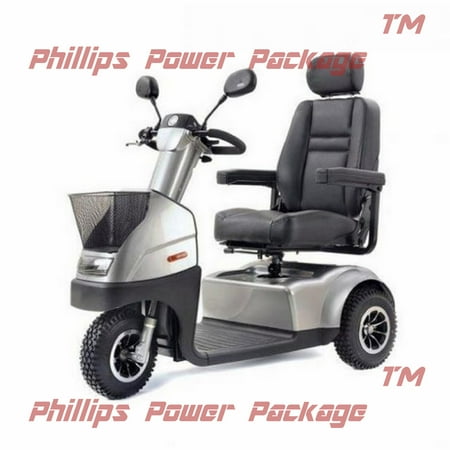 Afikim - Afiscooter C3 Breeze - Mid Size Mobility Scooter - 3-Wheel - Silver - PHILLIPS POWER PACKAGE TM - $500 VALUE