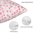 thumbnail image 3 of Pofeuu Cute Hand Drawn Hearts Print Double-sided plush pillowcase Square Throw Pillow Covers Pillows Cover for Living Room Bedroom Sofa Couch Cushion Cover（No pillow core）-22"x22", 3 of 7