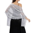 thumbnail image 1 of MYG Sequin Glitter Beaded Shawl Scarf Wrap Formal Evening Party Prom Wedding, 1 of 9