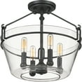 thumbnail image 2 of Ashley Harbour Transitional 4-Light Ceiling Hanging Chandeliers, Gray, 2 of 3