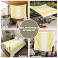 thumbnail image 6 of Lemon Yellow White Large Tapestry for Bedroom Wall Hanging Tapestry,Gradient Vertical Stripes Geometric Ceiling Backdrop Tapestries Poster Blanket Wall Decor for Teens Room Living Room 100" x 59", 6 of 8